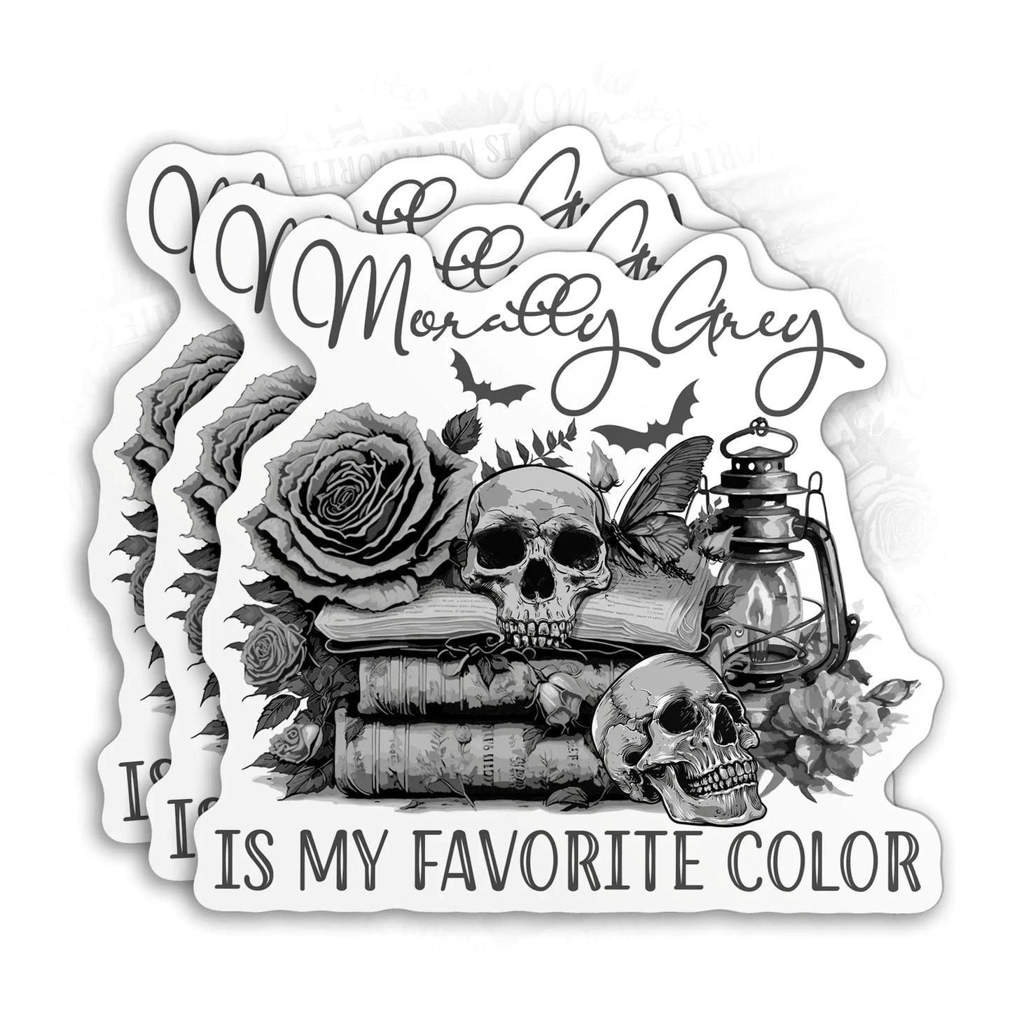 Morally Grey 2" Book Lover Vinyl Stickers - 3 Pack