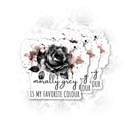 3Pcs Morally Grey Bookish Vinyl Stickers