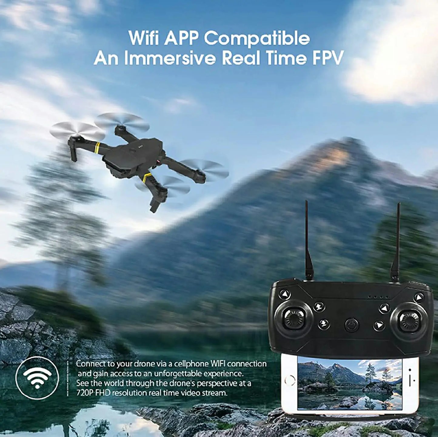 4K HD Dual-Cam Portable Quadcopter