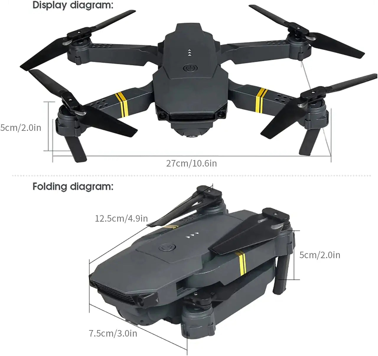 4K HD Dual-Cam Portable Quadcopter